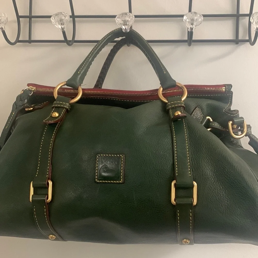 Dooney & Bourke large hunter green purse